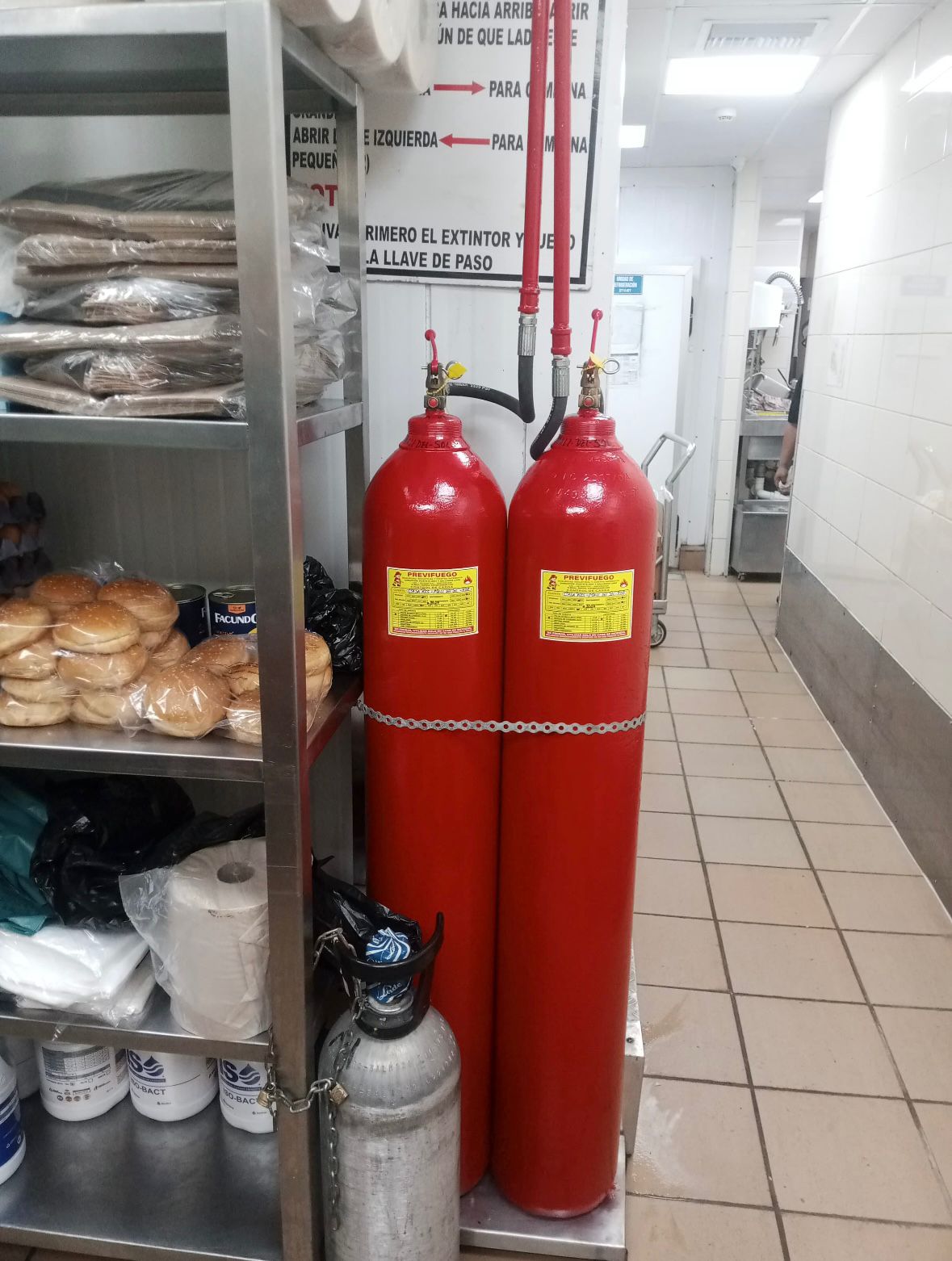 Sistema CO₂ doble cilindro — cocina